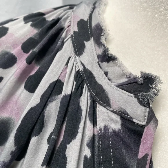 Anthropologie Animal Print Long Sleeve Midi Dress by Cloth and Stone - Picture 11 of 14